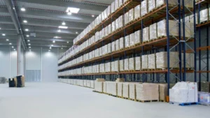 In a Warehouse logistic are placed in row