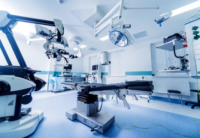Modern,Equipment,In,Operating,Room.,Medical,Devices,For,Neurosurgery.,Background